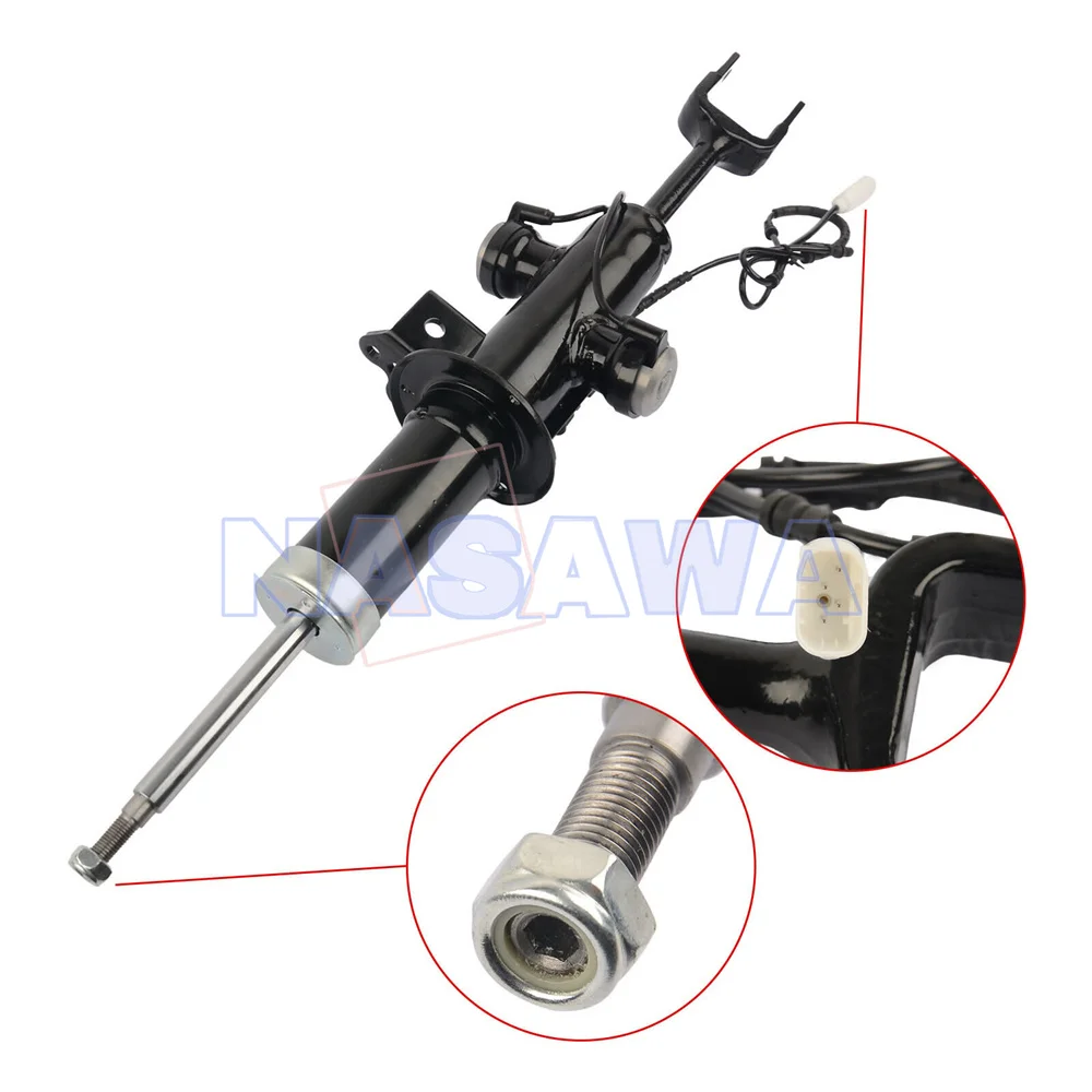 Pair Front Left & Right Hydraulic Shocks Absorbers EDC For BMW F01 F02 F07 F10 550i 740i 750i 2007-2015 37116796925 37116796926