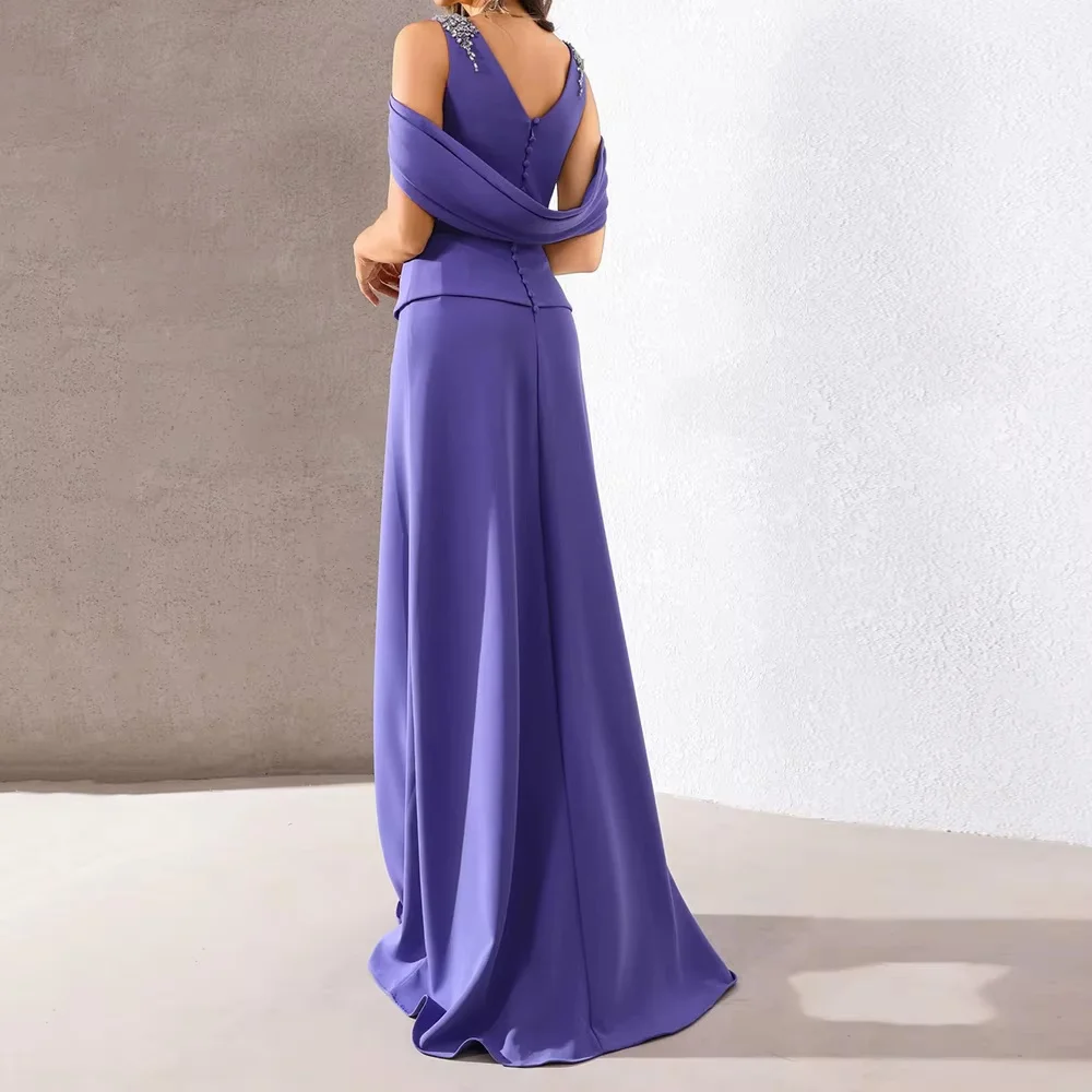 Off-shoulder long formal gown with streamlined cut to flatter your figure, elegant and graceful. Custom sizes available, suitabl