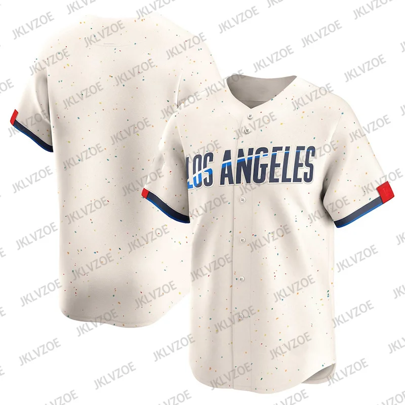 24/25 Los Angeles Dodgers 17 Baseball Jersey Tee Breathable oversized Loose Short Sleeve Football Jersey Sport Casual Tshirt Top