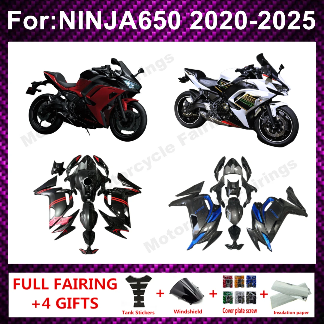 full Kit fit For Ninja650 Ninja 650 ZX650 2020 2021 2022 2023 2024 2025 bodywork whole fairings kits