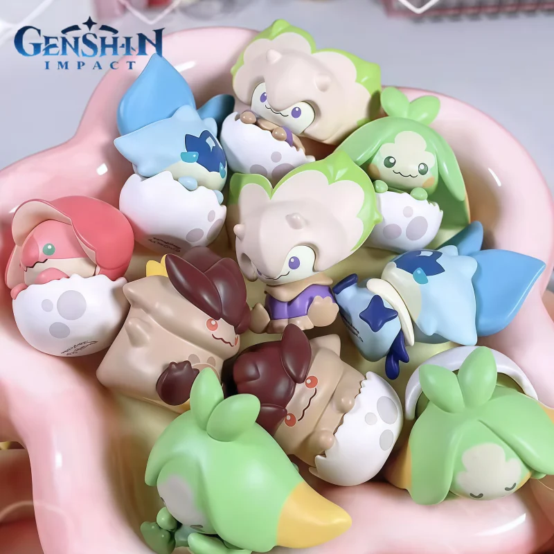 

Оригинальные мини-фигурки Suplay Genshin Impact из серии «Дракон Натлан», коллекционные игрушки-сюрпризы в коробках-яйцах, подарок для фанатов