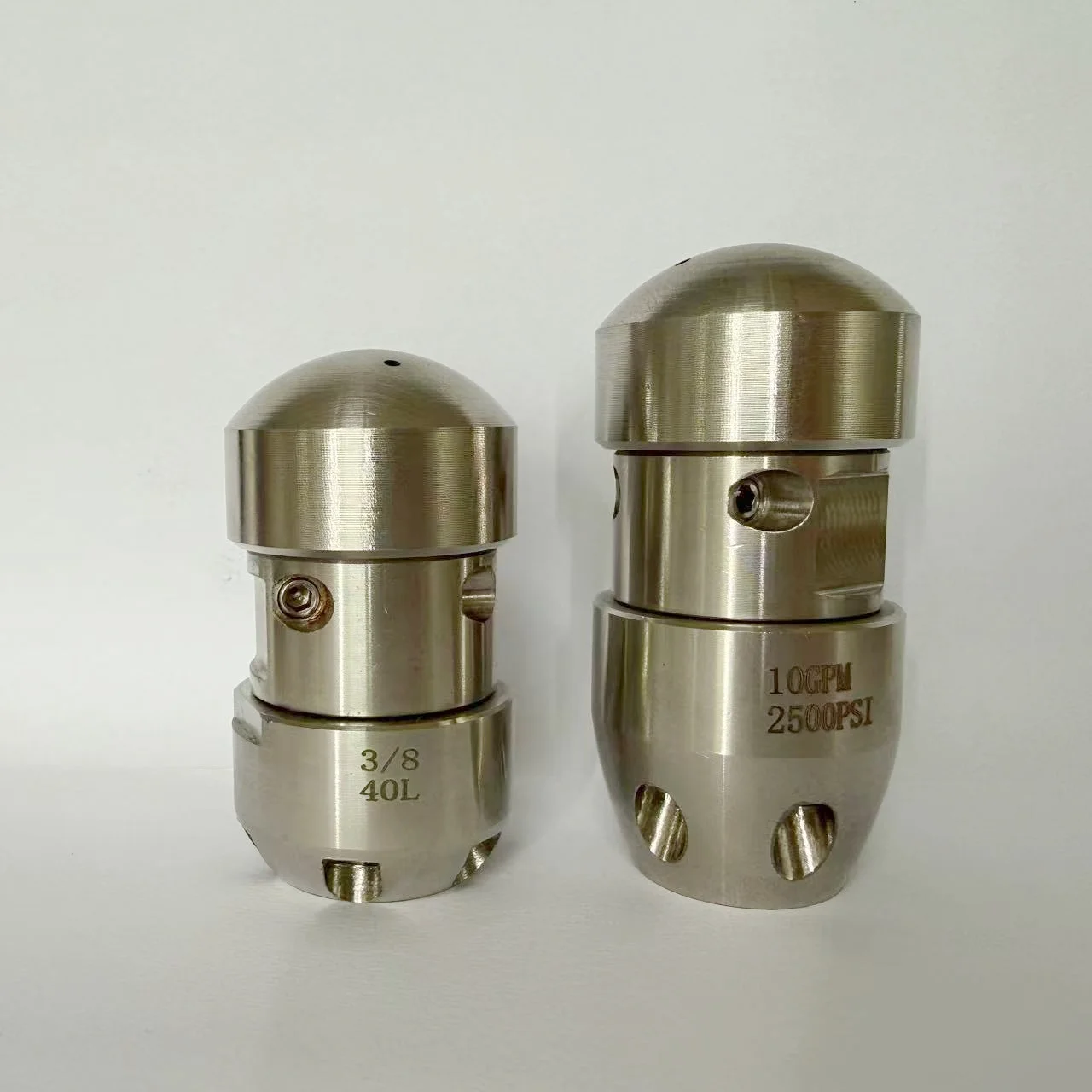 1/2 3/8 Rotor Nozzle with cover head High-Pressure Rotary Sewer Jetting Nozzle for Pipeline Drain Cleaning Drain Cleaning Nozzle