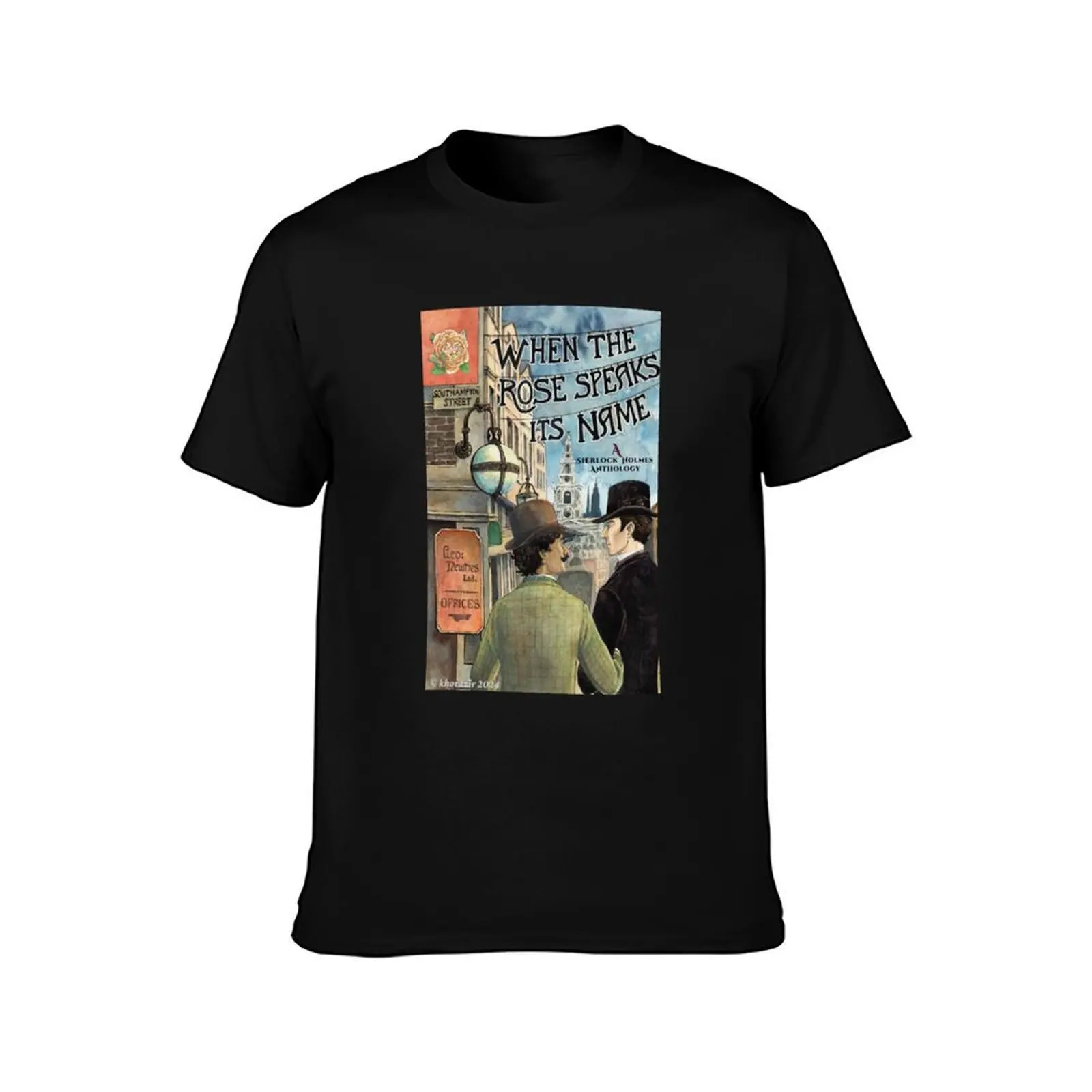 When the Rose Speaks Its Name - Front Cover T-Shirt Basic Solid Tee for Daily Use T-Shirt