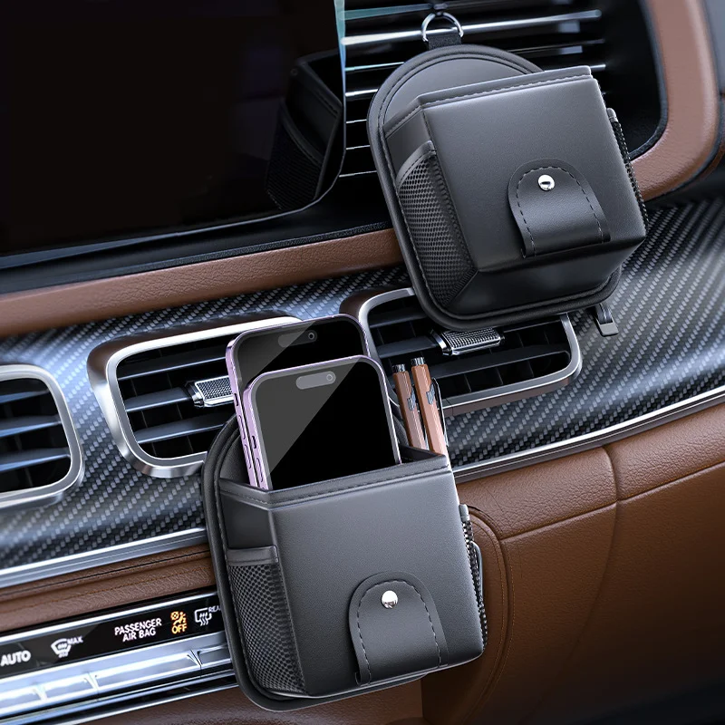 Car Storage Bag Air Outlet Debris Bag for Citroen C3 C5 AIRCROSS C5X C4 Cactus PICASSO Cross R-C3 C-Crosser Tidy Organizer Box
