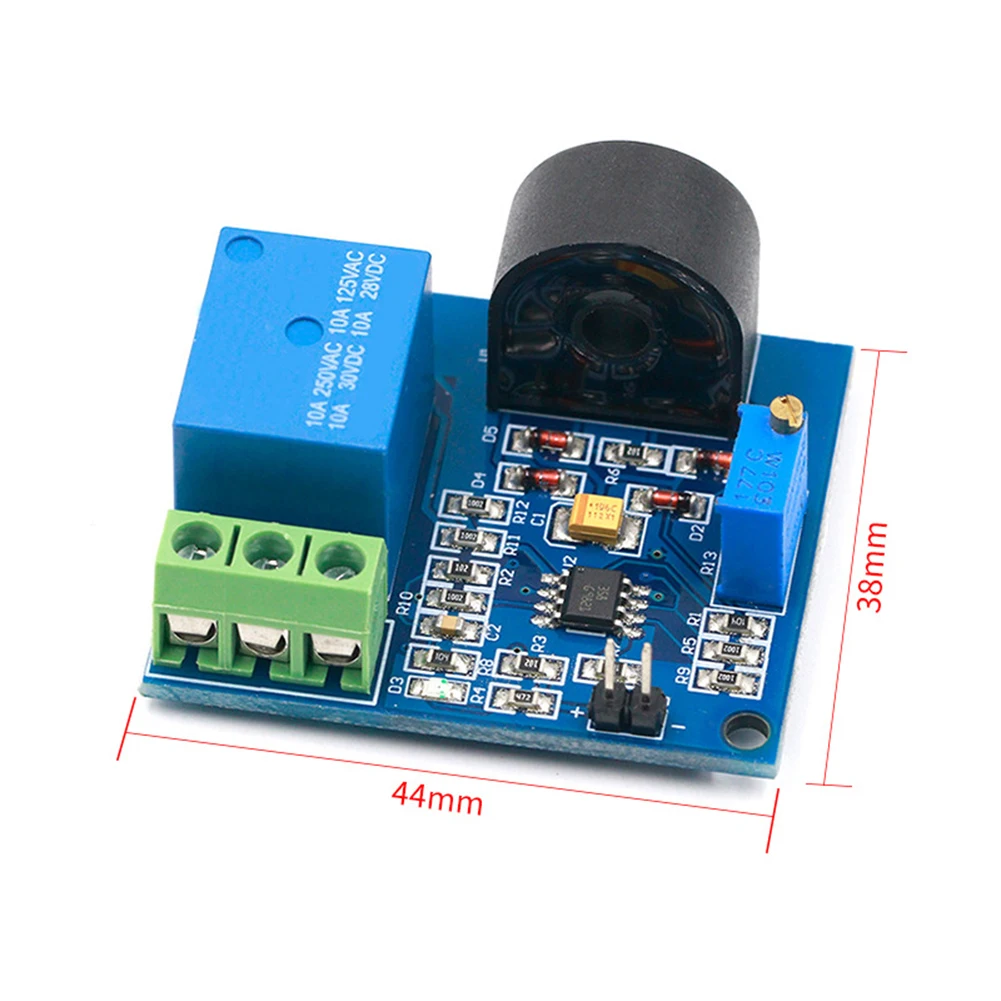 DC12V AC Current Detection Sensor Module Dual Voltage For HVAC Industrial Machinery 12V Relay Protection Over-Current Parts