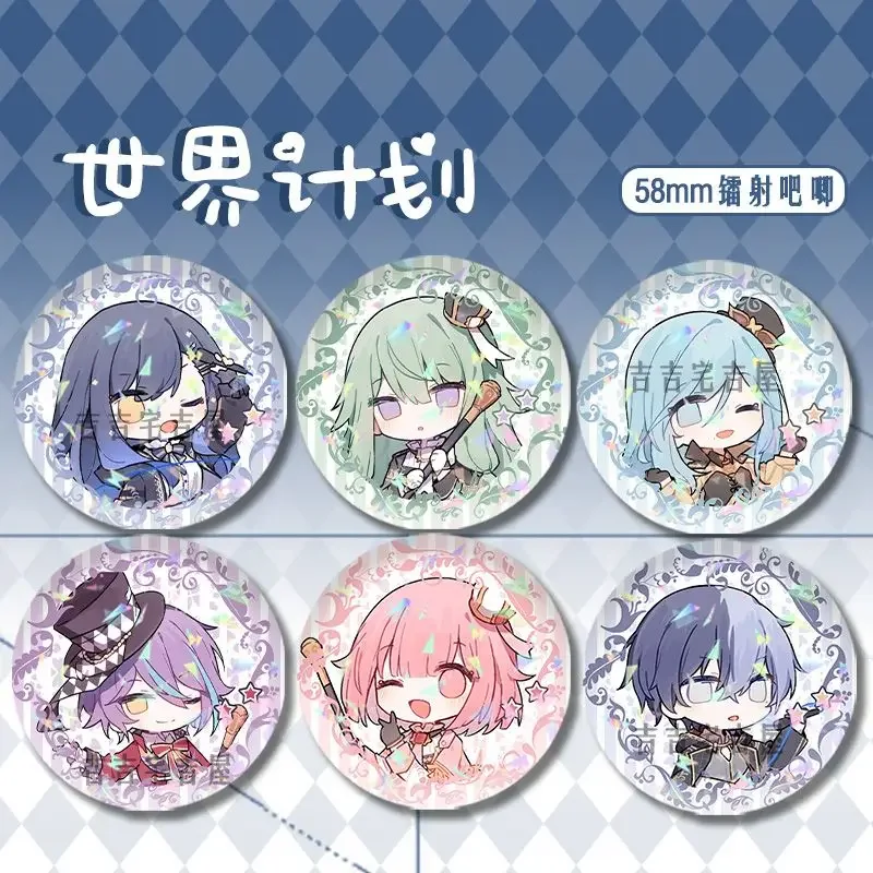 Aoyagi-Broche Toya pour femme, Broches Sekai Project, Kendonome Akito, Bijoux fantaisie, Akiyama Mizuki Anime Danemark ge Pins, Cadeau fille