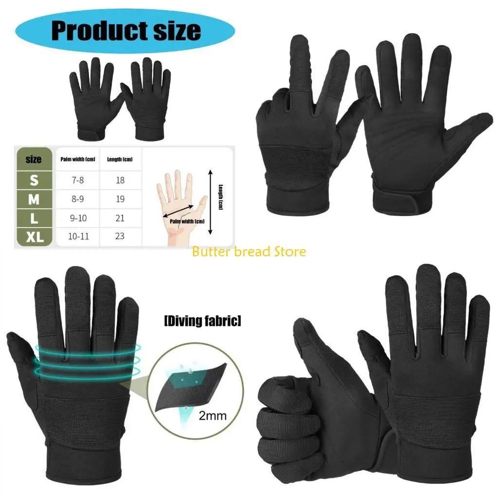 

W89C Mens Work Gloves Touching Screen Capable Mechanic Gloves, Flexible Breathable Padded Palms Gloves