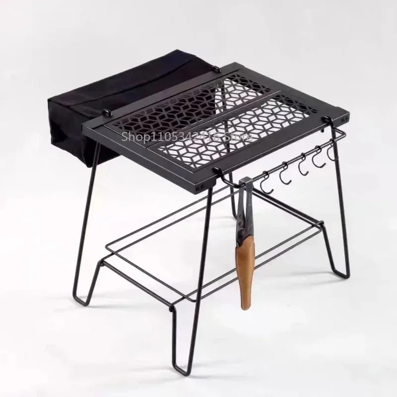 Double-Layer Folding Table, Lightweight Multifunctional Combined Desk for Outdoor Camping, Picnic Travel and Daily Leisure Use