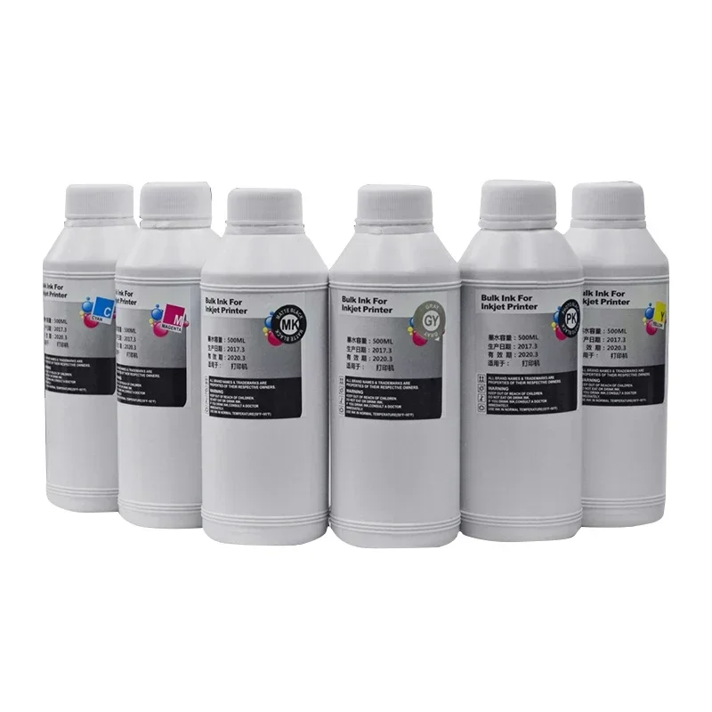 500ML Dye Ink for HP 72 Refillable Ink for HP Designjet T770 T790 T1120 T1200 T1300 T620 T610 T1100 T2300 Printer Dye Ink hp72