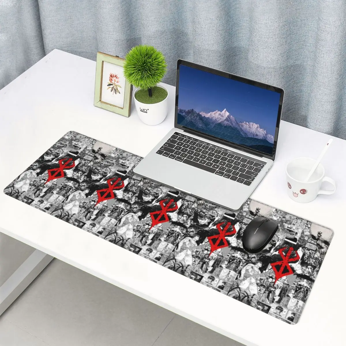 Large Mouse Pad Japan Anime Berserk Swordsman Manga Guts Gamer PC Laptop Mats Keyboard Carpet Computer Gaming Desk Mat