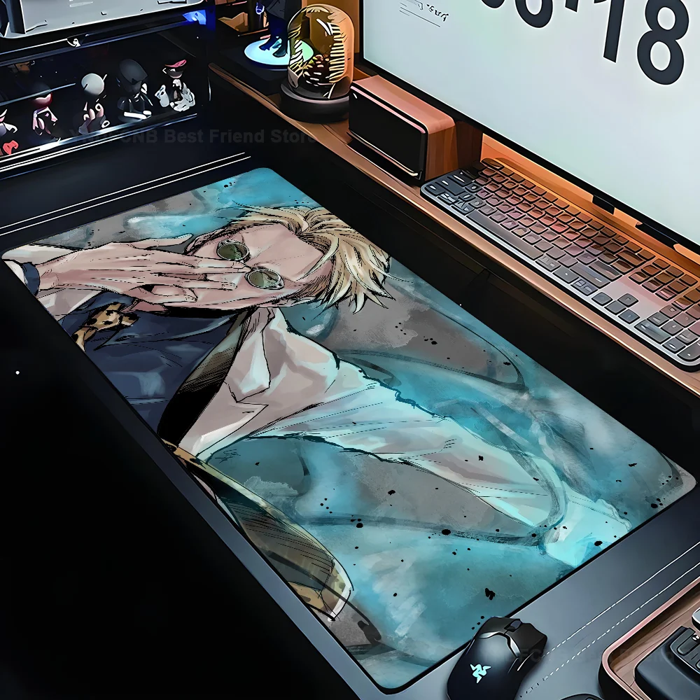 

Kento Nanami Jujutsu Kaisen Mousepad Mouse Mat Desk Mat With Pad gaming accessories Prime Gaming XXL Keyboard Pad