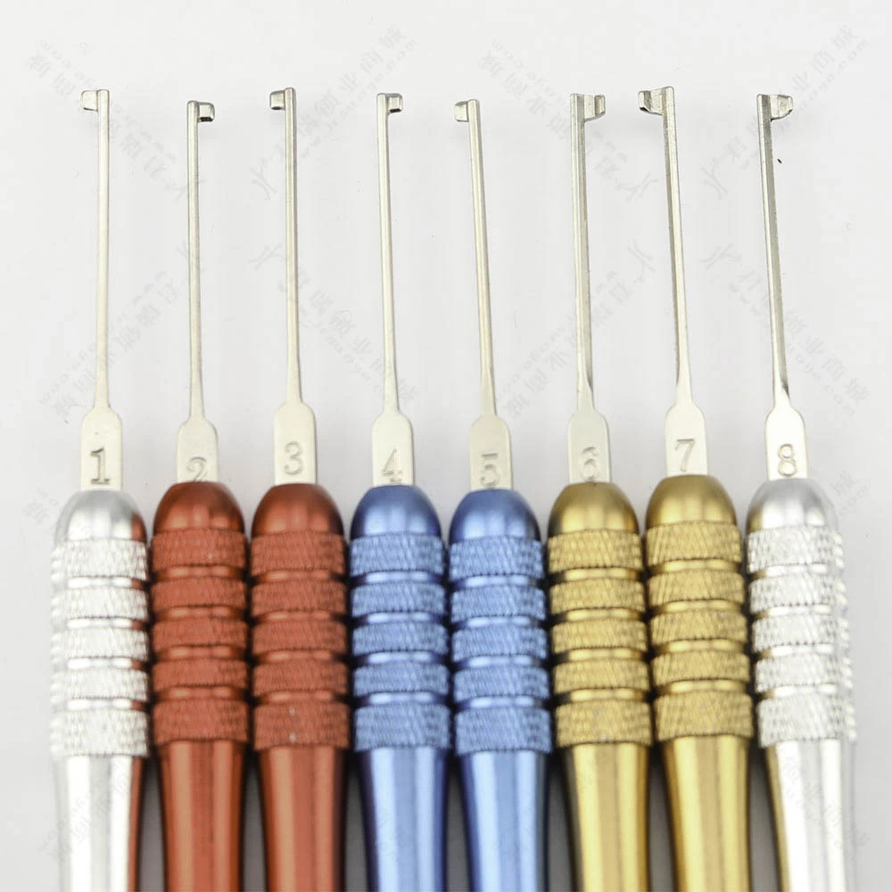 HUK Kaba Tool Set with Colorful Round Handle,High Quality professional Locksmith Tools,Tension Wrench Pick Tool