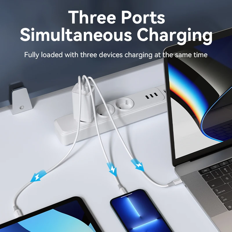 Vention 65W GaN Charger Quick Charge with QC 4.0 3.0 Type C PD USB Fast Charger For Xiaomi Samsung Laptop iPhone 14 13 Macbook