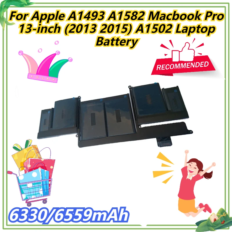 

6330/6559 мАч для Apple A1493 A1582 Macbook Pro 13 дюймов (2013 2015 г.) A1502 Аккумулятор для ноутбука