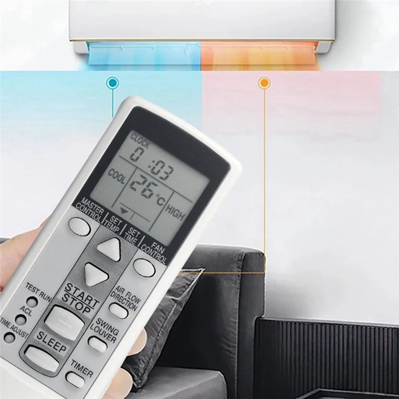 【HOT-SELL】Fujitsu 에어컨 AR-DJ8 DJ18 DJ19 DJ20 DL2 DL15 PV423 HJ1용 A/C 리모컨 교체