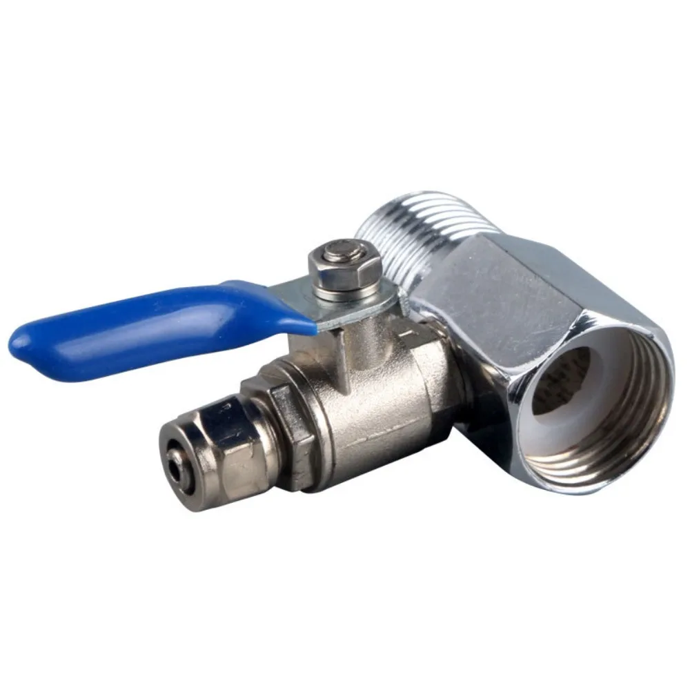 Convenient Alloy Water Purifier Ball Valve 1/4'' 1/2'' Tee Inlet Faucet Control Switch Handle Switch Quick Connector Tap