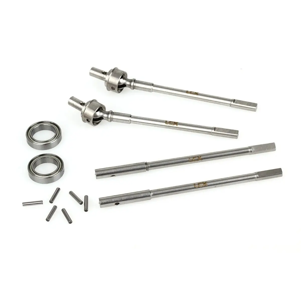 LCX Racing 1/10 RC Crawler In Acciaio Inox AR44 Portale Asse Dritto Albero Motore per Axial SCX10 II Aggiornamenti Accessori