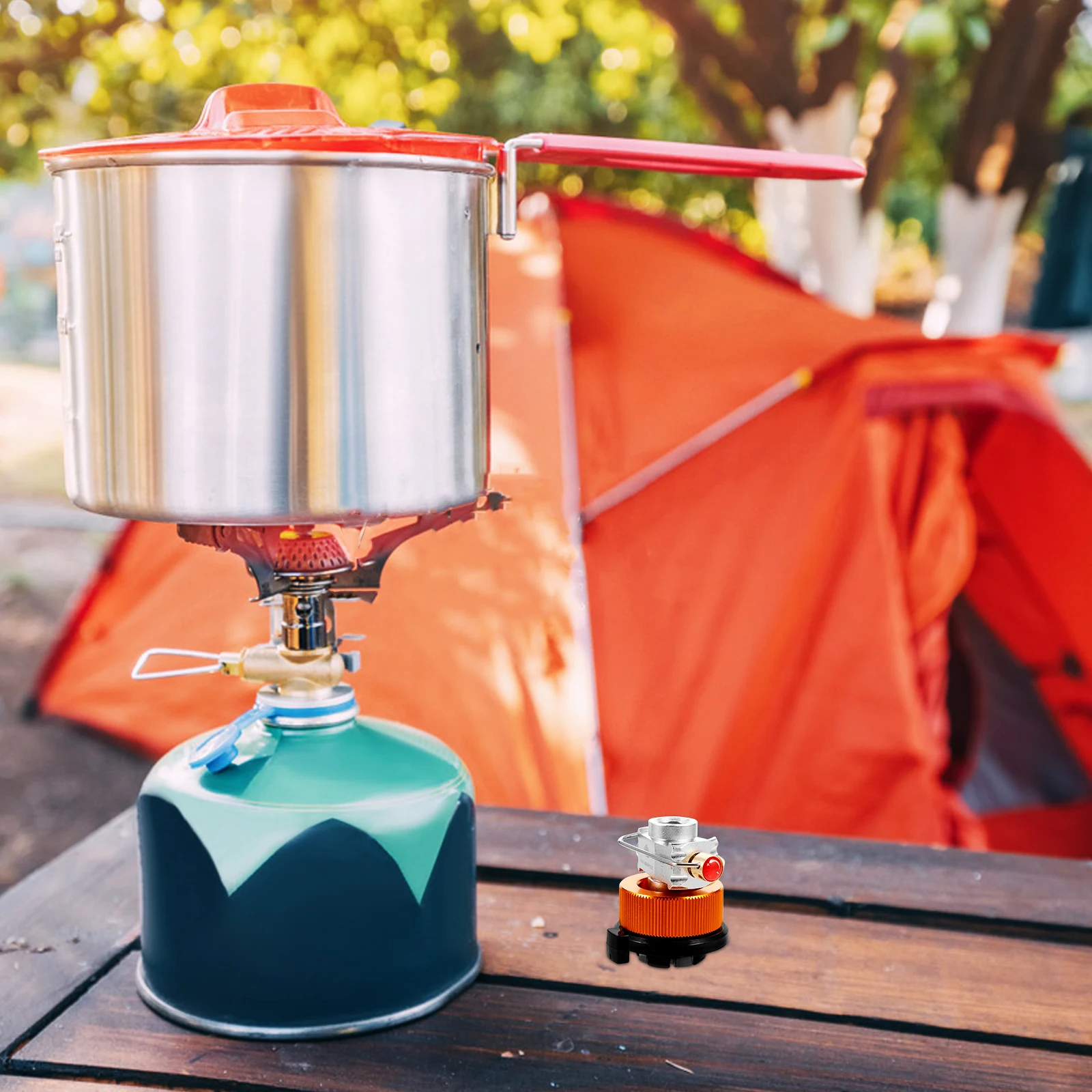 

Gas Tank Converter Propane Filling Connector Camping Stove Adapter Portable Outdoor Supplies BBQ Cooking Picnic