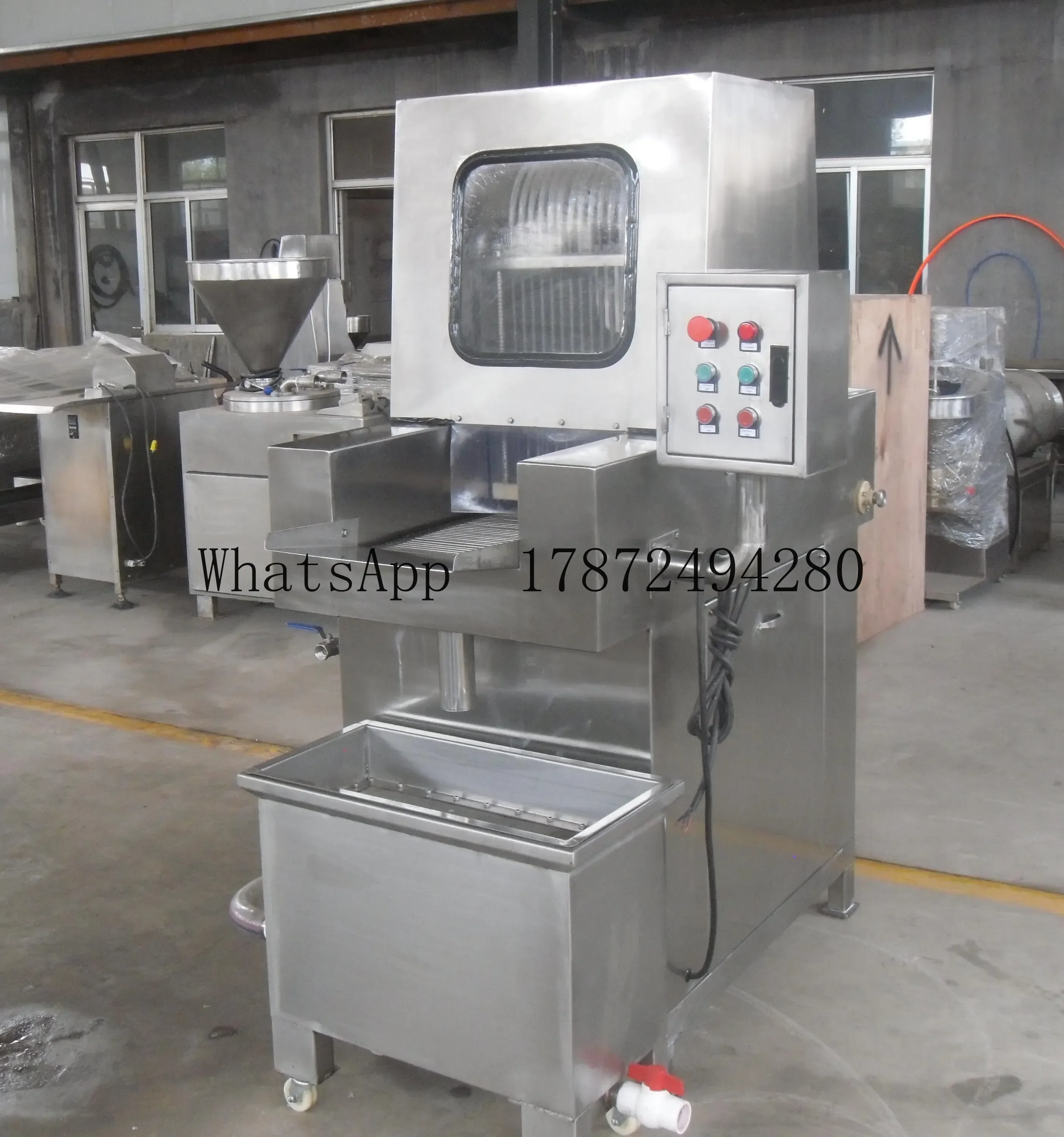 Fully-automatic Commercial Poultry Fresh Meat Brine Saline Inje ction Machine