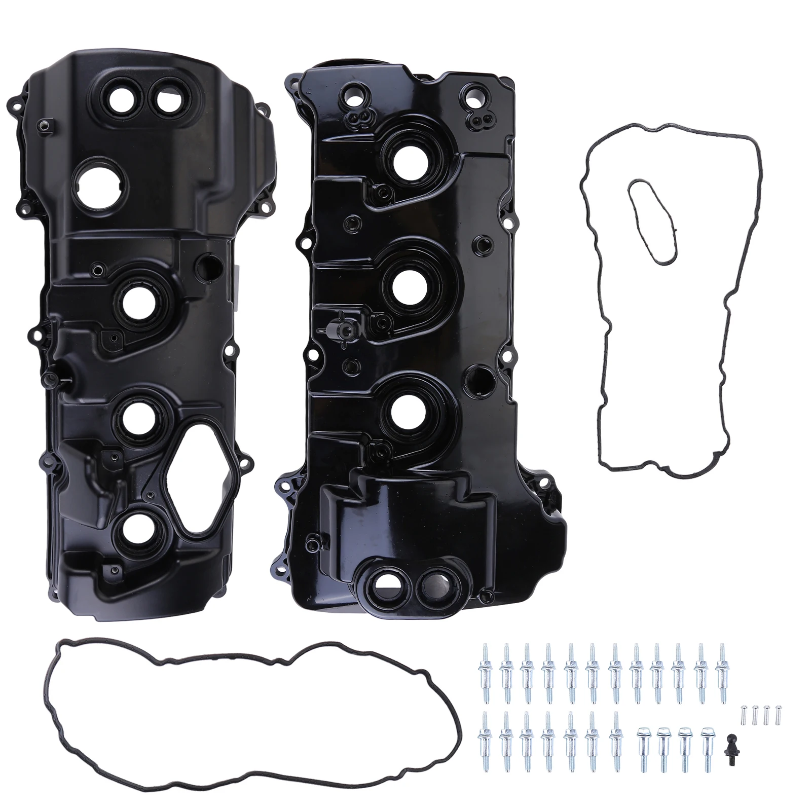 ฝาครอบวาล์วซ้ายและขวา สำหรับรถฟอร์ด F-150 ปี 2013-2016 และฟอร์ด เอ็กซ์พีดิชั่น ปี 2015-17 เครื่องยนต์ 3.5 ลิตร (วัสดุอะลูมิเนียม) รุ่น DL3Z6582C