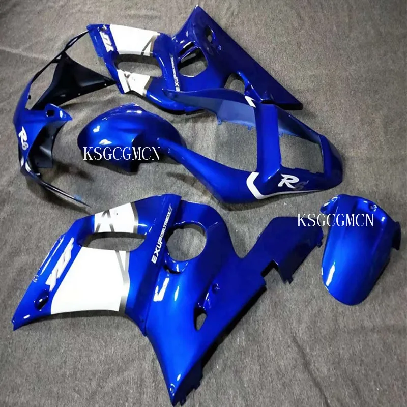 Motorcycle  Blue White  Fairing Bodywork Kit For YAMAHA YZF R6 1998-2002 2001 2000 1999 YZF R6 Hot,sales