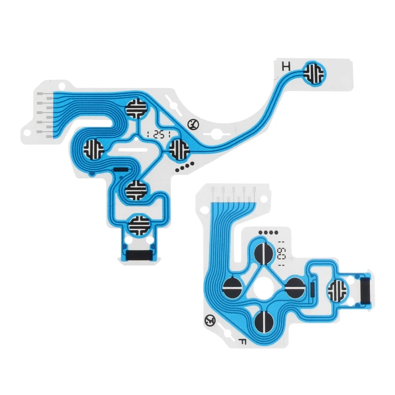 10Pcs For  030 040 050 Blue Controller Conductive Film Keypad Flex Cable Buttons Ribbon Circuit Board Accessories E65C