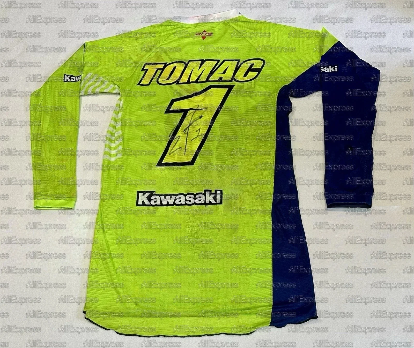

# Футболка с длинным рукавом для мотокросса Eli Tomac Team KAWASAKI, винтажная мотоциклетная майка, спортивный топ для мужчин, женщин и детей