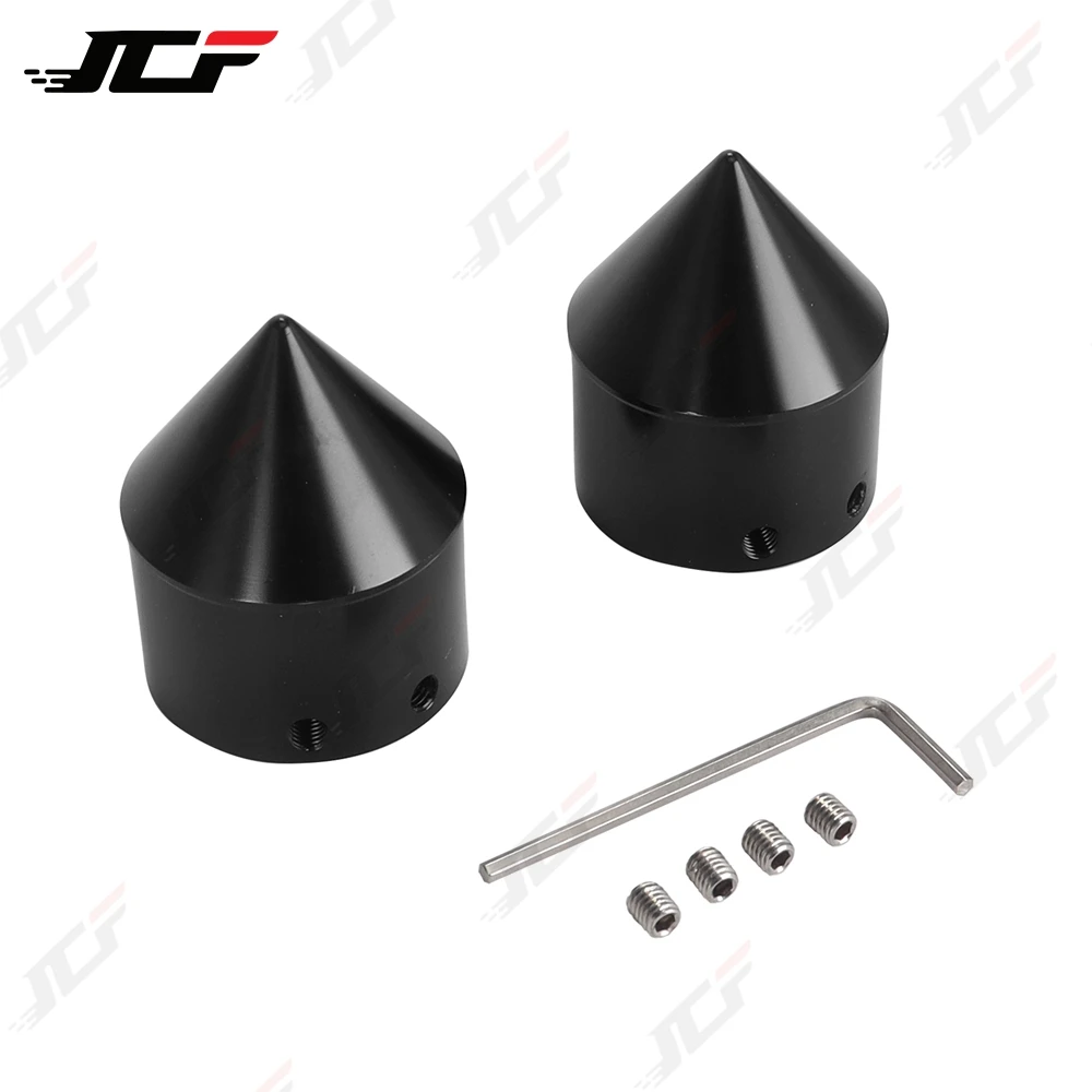Motorcycle Aluminum Front Axle Cover For Harley Touring Road King Street Glide Sportster XL 883 Dyna Low Rider Softail Fat Boy