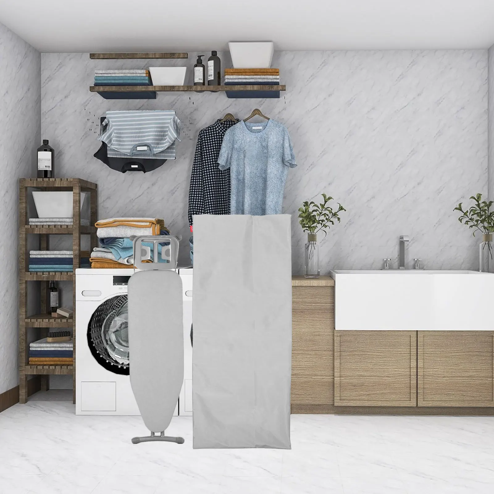 

Folding Ironing Board Bag Lightweight Stain Resistant Non-Slips Storage Holder For Home Hotel Dorm Tailor Shop Use