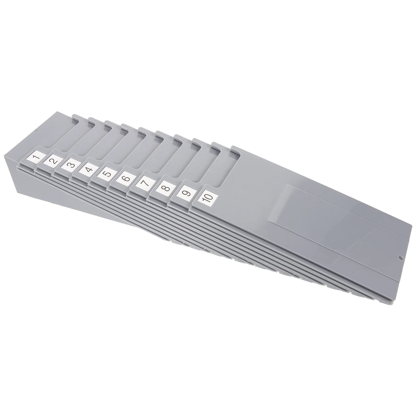 

Paper Card Attendance Machine 10 Pockets Plastic Holder Slot Rack Office Home School Kitchen Warehouse