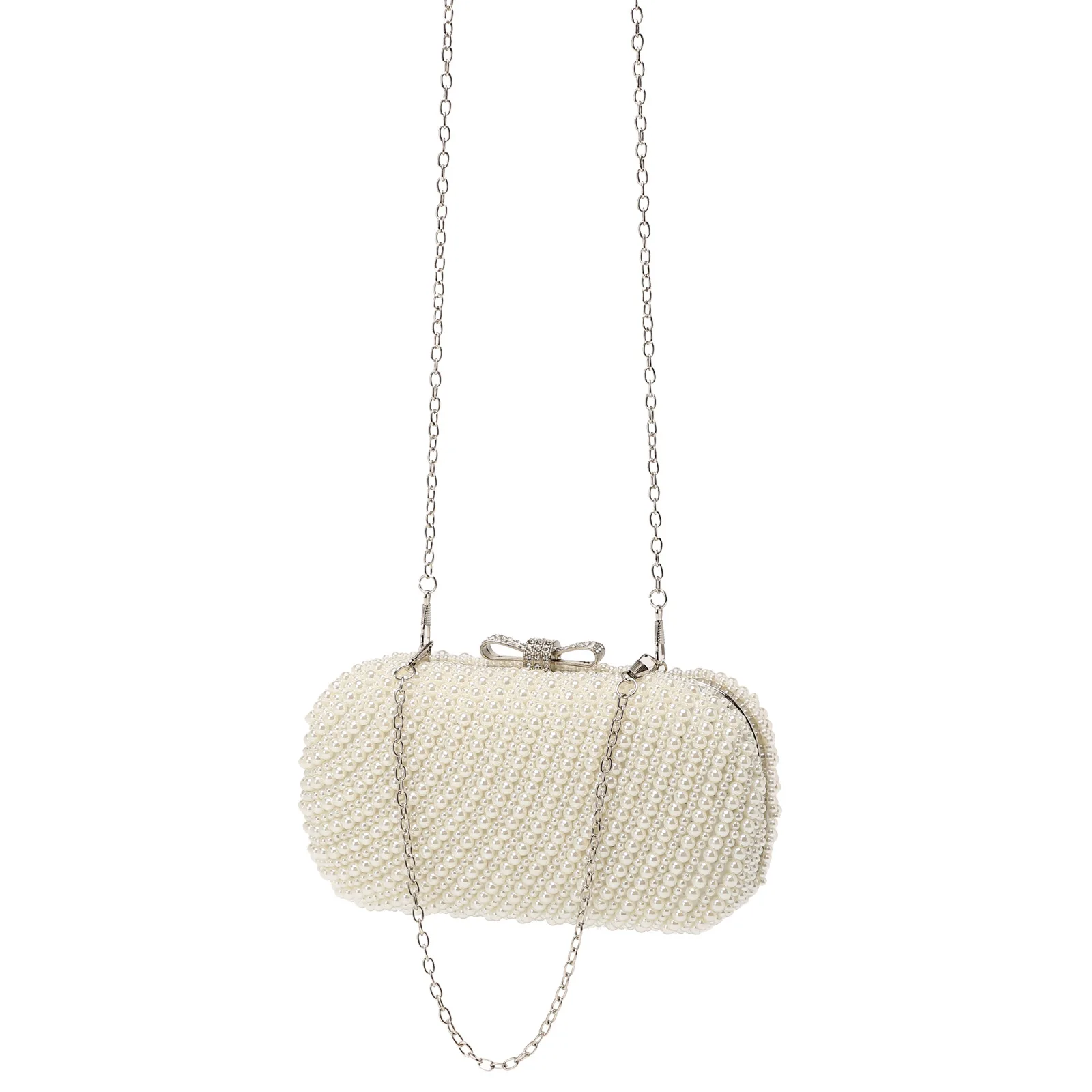 

Dinner Women's Pearl Bag Chain Shoulder Messenger Celebrity Style Clutch Wedding Evening Bag Carteras De Mujer De Bolsos Сумочка