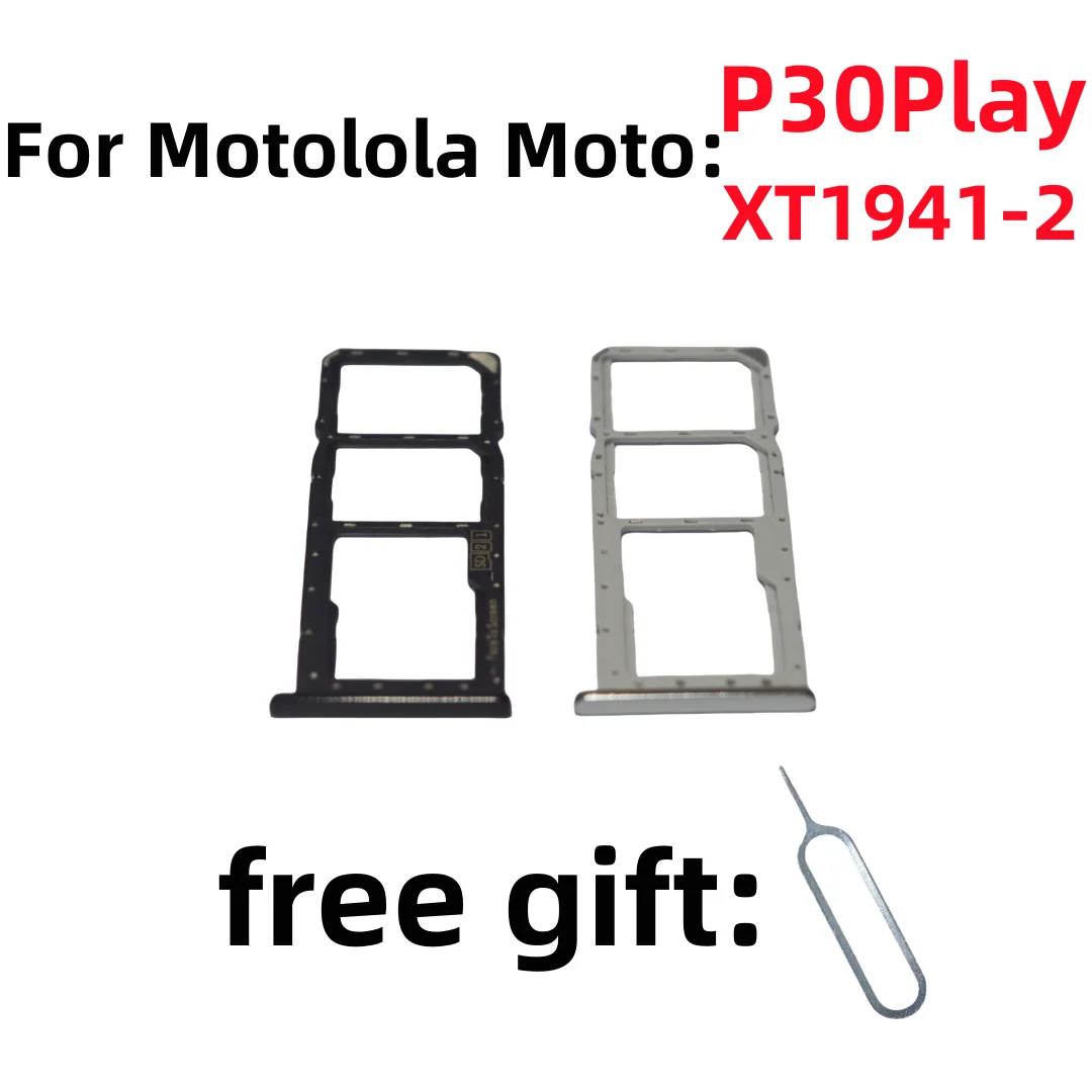 SIM Card Adapter Tray chip slot drawer Holder For Motolola Moto P30play XT1941-2 tray slot sim card tray MOTOP30play