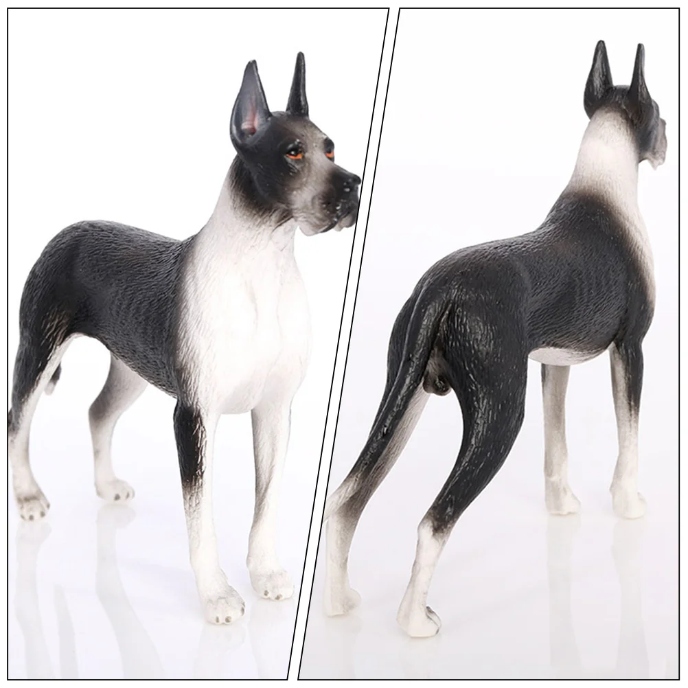 Artificial Dog Realistic Simulation Model Animal Fake Figurine Plastic Outdoor Decor