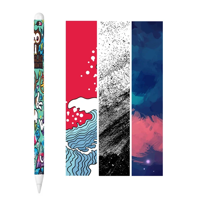 

Цветная матовая 3D пленка с милым рисунком, обмотка для телефона, наклейка для Apple Pencil Pro, ультратонкая полноразмерная чернильная пленка