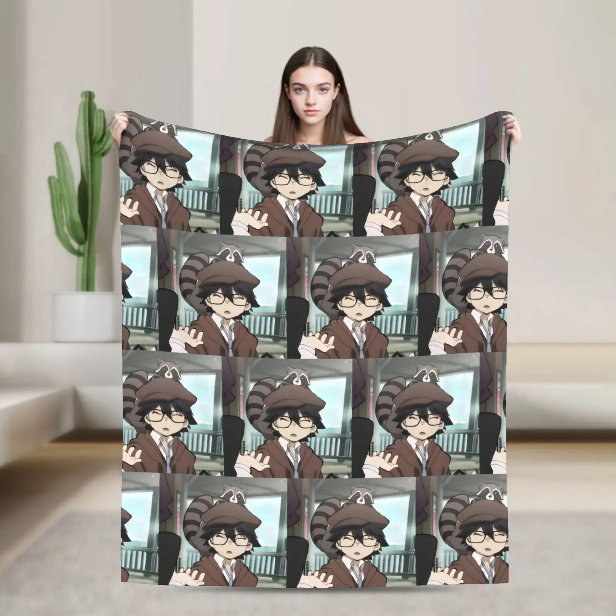 Bungo Stray Dogs Rampo Blankets Fleece Print   Multifunction Soft Throw Blanket for Bedding Travel Bedspread