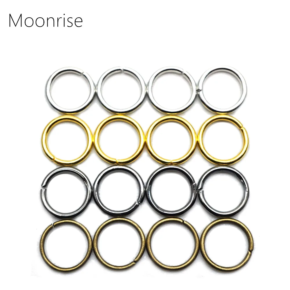 100-200pcs 4mm 5mm 6mm 7mm 8mm 10mm 12mm Open Jump Rings For Jewelry Connectors Chain Links