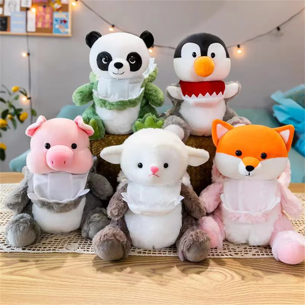 

JSQ TOYS new cute cartoon dinosaur plush toy panda doll birthday gift to comfort and accompany