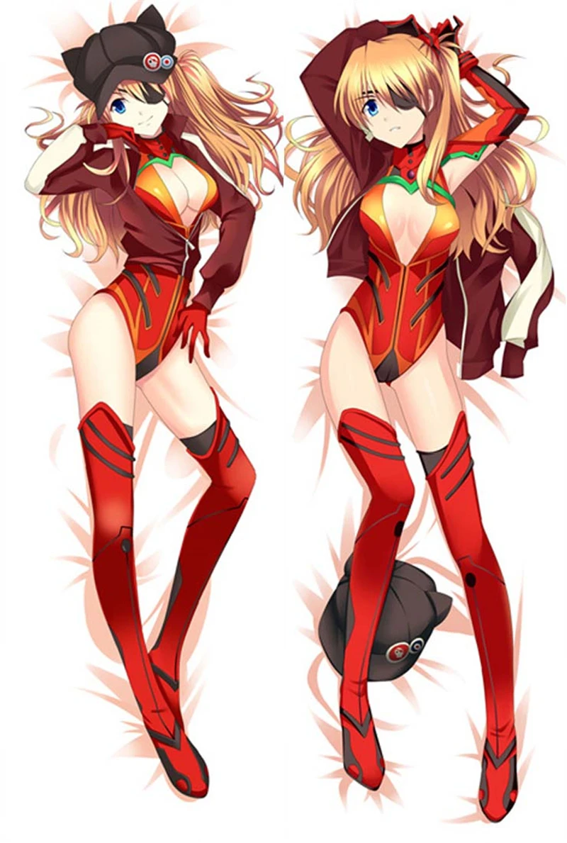 

Anime NEON GENESIS EVANGELION EVA Asuka Langley Soryu Peach Skin Dakimakura Pillow Case Cosplay Hugging Body Cartoon