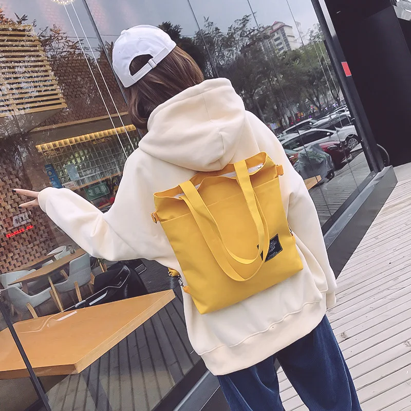 High Quality Women Canvas Shoulder Bag Shopping Bags Students Book Bag Cotton Cloth Handbags Large Tote For Girls Wallet