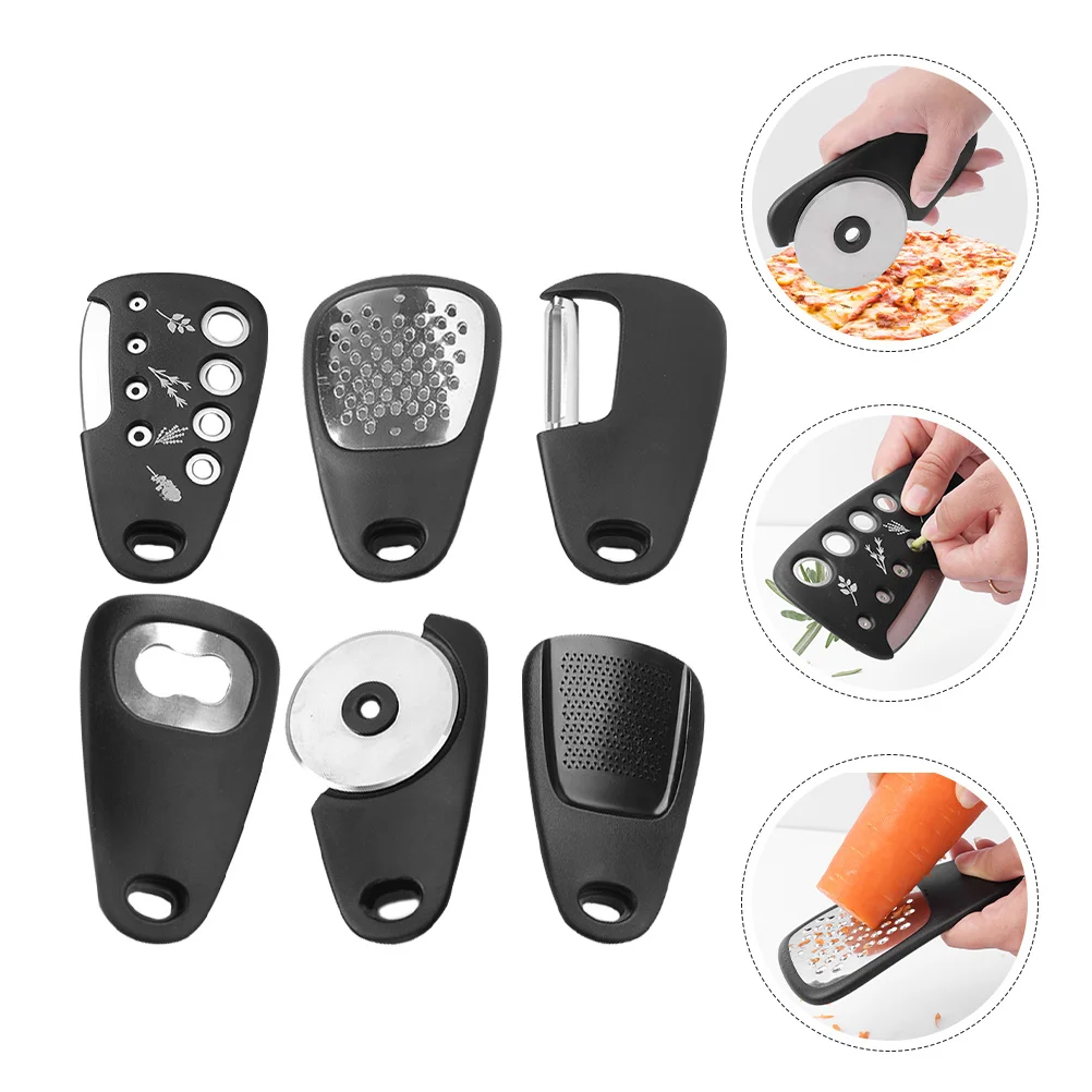 

1 Set Kitchen Multi-Use Tool Kit Vegetable Cutter Slicer Grater Food Chopper Garlic Crusher Lemon Slice Butter Gadget Pizza