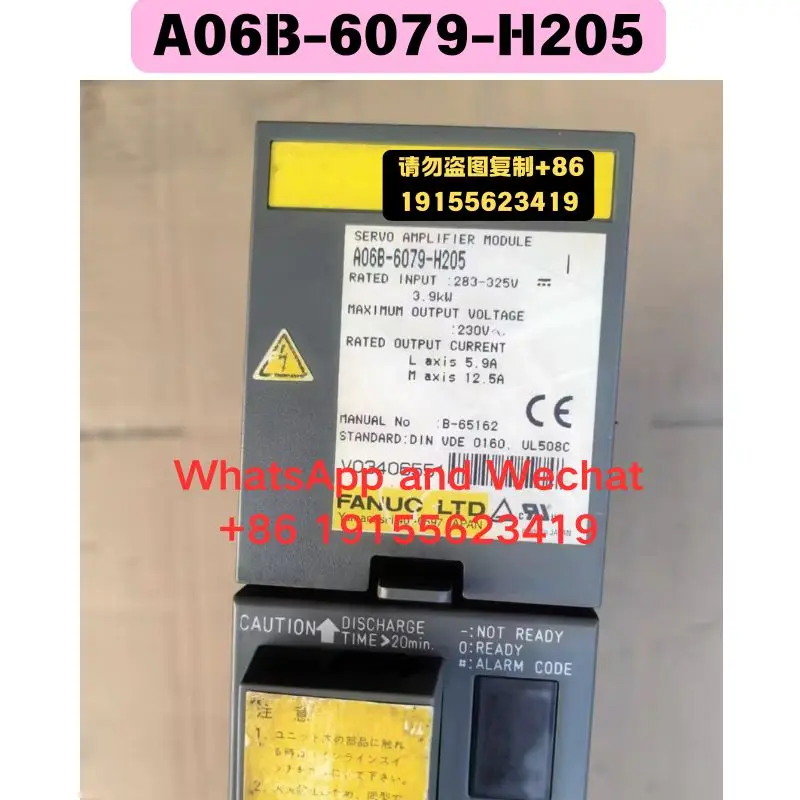 Used OEM disassembled parts A06B-6079-H205 Driver Functional test OK Quick delivery