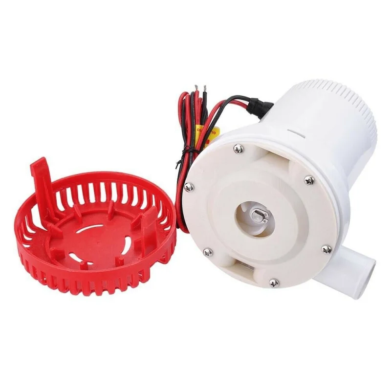 1500/2000GPH Bilge Pump 12V/24V DC Submersible Boat Water Pump Marine Yacht Drainage Pump
