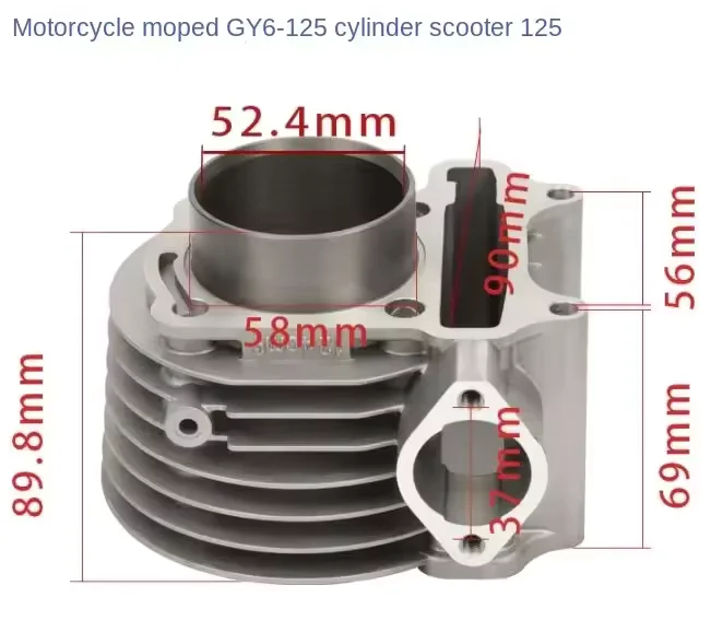 Wholesale Custom Guangyang Haomai GY125 GY6 125cc 4-Stroke Scooter Moped ATV Quad 52.4mm Cylinder Piston Ring Set