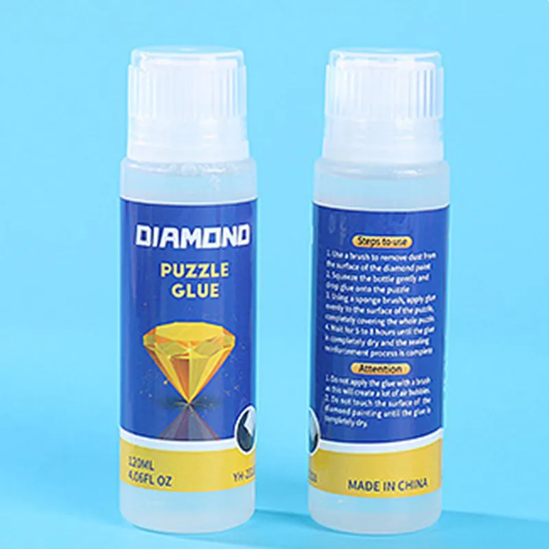 120ml High Capacity Diamond Puzzle Glue Sticks Office School Supply Clear Liquid Adhesive Artist Crystal Crafts Painting Tool