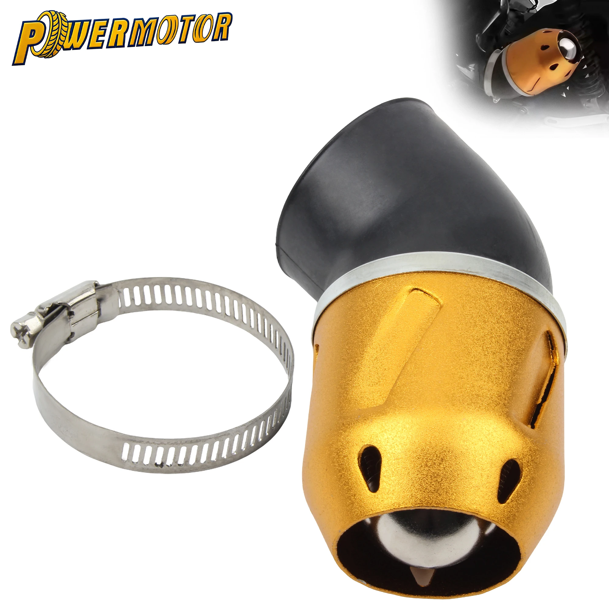 

Universal Motorcycle 35mm 48mm Air Filter High Performance Bullet-Shape Air Filter Cleaner Intake For Scooter ATV Dirt Bike