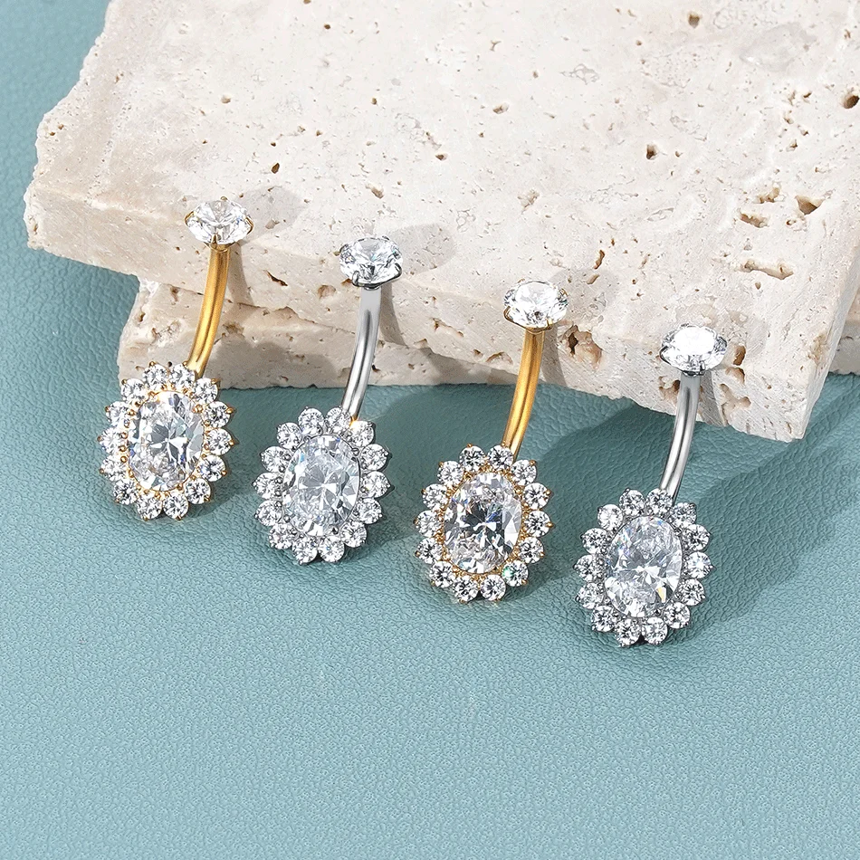 1PC Titanio Piercing all'ombel - Belly Bar Titanium recensione e prezzo