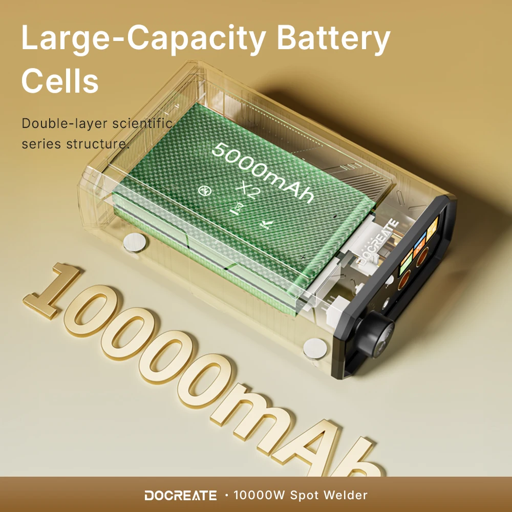 Nuevo Mini Kit de soldador por puntos de 10000W, paquete de batería automática 18650, máquina de soldadura por puntos portátil, pluma para tira de níquel de 0,15 MM