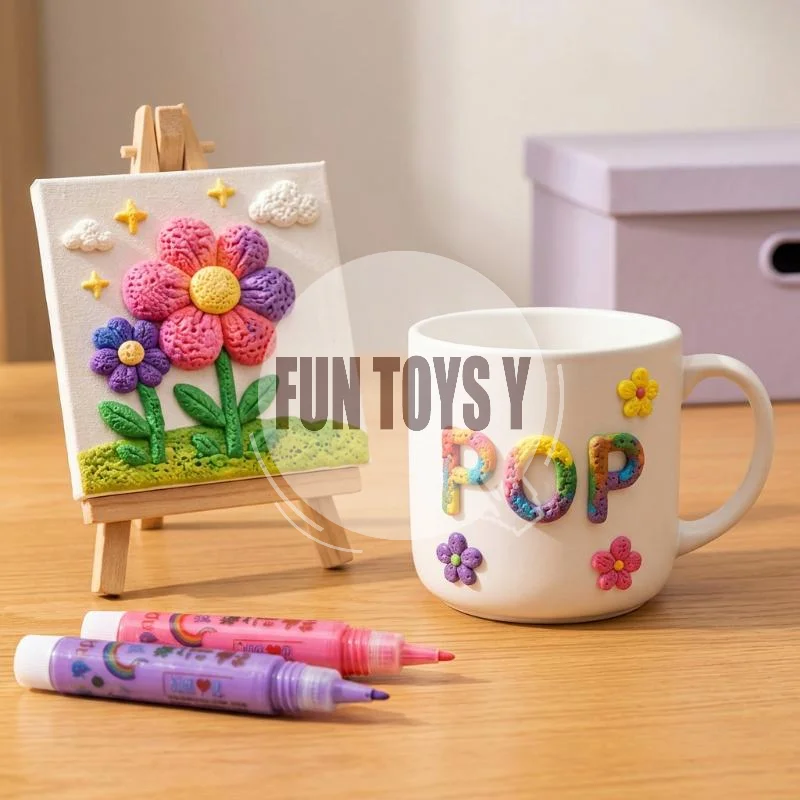 Multifunctional 3D Bubble Popcorn Pen Creative Foam Marker for Children Birthday Gift Notebook Crafts
