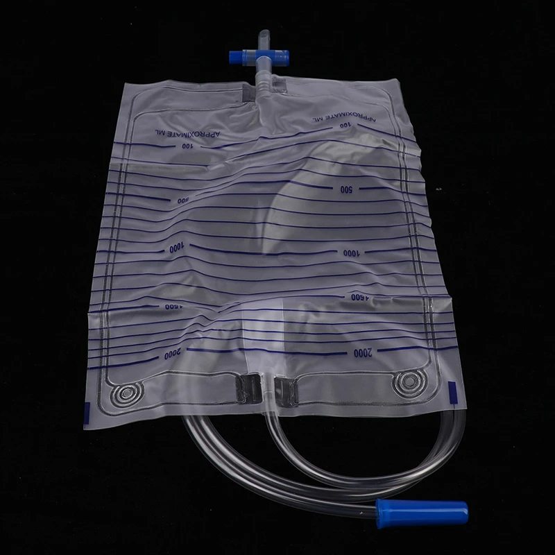 Sac d'urine de poulet unisexe, anti-reflux, avec circulation externe, médical, pack de proximité, urinaire, inrationalisé, 2000 ml, 1000ml