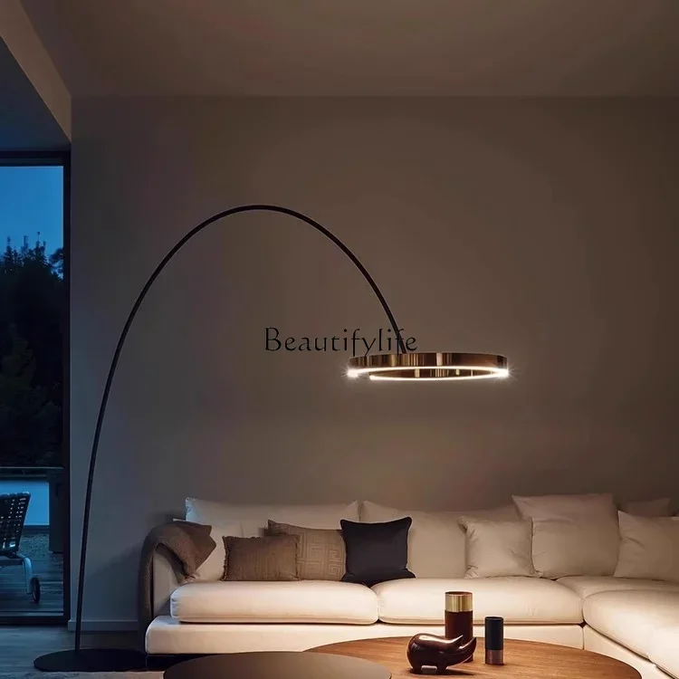 02**Living room light luxury high-end villa study bedroom high value fishing floor luminous body